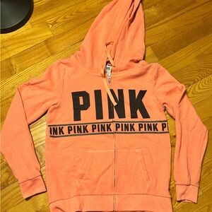 Victoria's Secret Pink Coral Zip-Up